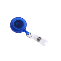 JRGIFTS Porte-badge rétractable robuste avec clip ceinture en métal pour bureau, porte-clés et cordon de retrait pour carte d'identité