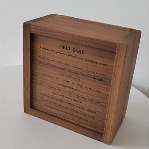 Customized Handmade Luxury Walnut Wood Rectangle Packaging and Recyclable Laser Engraved <b>Gift</b> Box - Product Image 3
