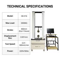 Máquina de Prueba de Tracción, Compresión y Flexión Multifunción UTM Servo Universal de Alta Precisión para Cables de Aleación