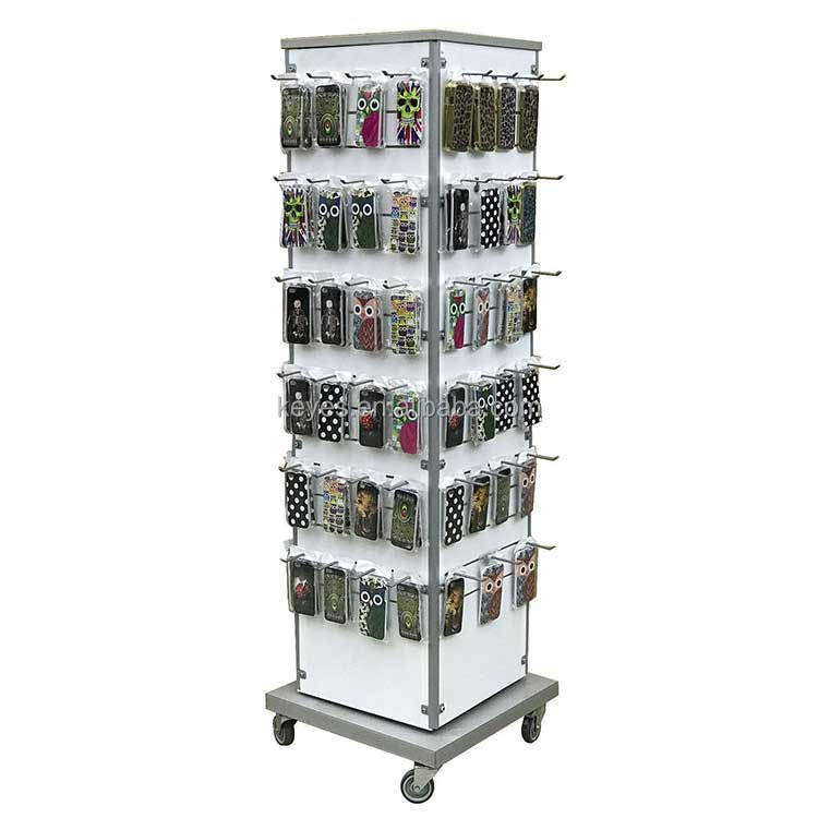 Apache Floor Display Rack for Mobile Phone Charger Usb Cable Wire Earphone Aux Cable Rotatable Cell Phone Accessories Display — view 6