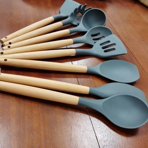 Tay Cầm Bằng Gỗ Nhà Bếp Thìa Đồ Dùng Đặt Bộ Đồ Ăn Sang Trọng Hiện Đại Kinh Doanh Quà Tặng Thân Thiện Môi Trường An Toàn - Product Image 5