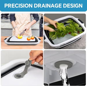 फोल्डेबल कैंसरबंद सिंक कटिंग बोर्ड ढक्कन ढहने योग्य bq प्रीप ट्यूब्स भोजन के लिए - Product Image 4