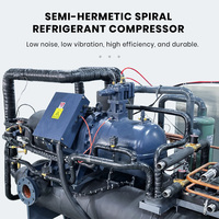 Refroidisseur d'eau industriel 40 CV à refroidissement par eau, unité de refroidissement à compresseur à vis, système de réfrigération haute efficacité, équipement industriel 380V