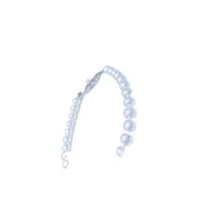 Bracelet en perles d'eau douce rondes Zhuji Natural de 5 à 6 mm, presque sans défaut, en argent pur avec un design unique - Product Image 5