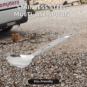 Stainless Steel 304 Eco-Friendly Contemporary Salad Spoon for <b>Camping</b> Travel - Product Image 2