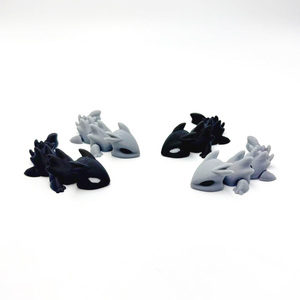 Wancai <b>Brand</b> Cross-Border 3D Printed <b>Mini</b> Dragon Decoration Pendant Creative Simulation Animal <b>Toy</b> Gift Made in China - Product Image 2