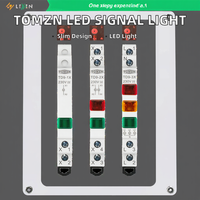 TOMZN TD9 1/2/3 Voyants lumineux LED 230V AC/DC 9mm Ultra-minces Rouge/Jaune/Vert Rail DIN IP20 30000 heures Hôpital