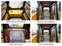 Chargeuse compacte, Chargeuse sur pneus, Bétonnière, Rétrocaveuse, Fourches à palettes, Multifonction, Alimentée au diesel, Haute efficacité pour