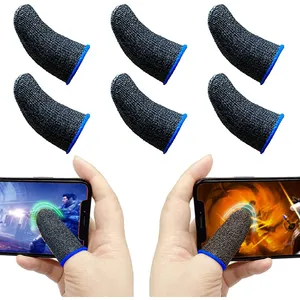 Guantes para juegos móviles con puntas de dedos antisudor Manga de pantalla táctil para joysticks y controladores de juegos - Product Image 1