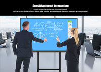 Monitor táctil de pizarra inteligente digital de panel plano interactivo Android 14 todo en uno para conferencias tipo electrónico