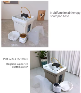 Équipement Professionnel de Salon de Coiffure et <span class=keywords><strong>Barbier</strong></span>, Confortable, Évier Portable pour Spa Capillaire avec Circulation d'Eau, Bac à Shampoing Amovible - Product Image 5