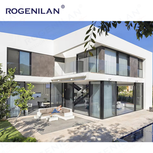 Rosenilan Design professionale in alluminio altre porte e finestre in vetro temperato porte e finestre resistenti agli urti per ville - Product Image 3
