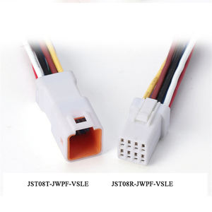 ชุดสายไฟรถมอเตอร์ไซค์แบบครบชุด พร้อมปลอกหุ้มไนลอน/พีวีซี ขั้วต่อ JST JWPF ระยะห่าง <span class=keywords><strong>2</strong></span>.0 มม. แบบ <span class=keywords><strong>2</strong></span>/3/4/6/8 ขา ชุบดีบุกบนทองแดง - Product Image 5