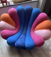 Fauteuil inclinable moderne en tissu viral - pivotant à 360 degrés, design modulaire avec un confort extra doux pour se détendre à la maison