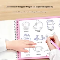 Cahier de calligraphie et de dessin transfrontalier pour enfants, cahier d'apprentissage, entraînement au contrôle du stylo, apprentissage magique