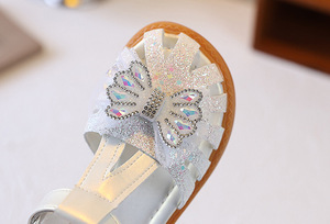 Schattige design kindersandaaltjes voor de zomer, zachte zool, zoete prinsessen platte sandalen voor babymeisjes - Product Image 5