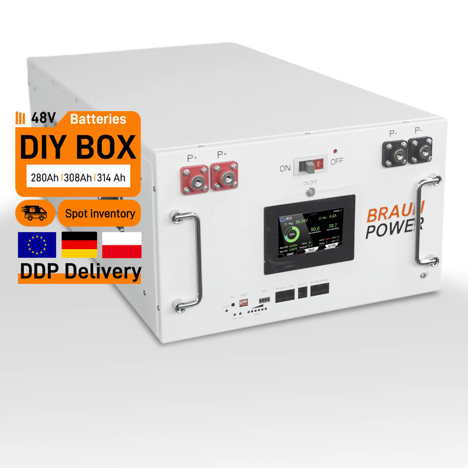16S 48V 280AH 300AH Lithium Solar Battery Box Lifepo4 DIY JK BMS ...