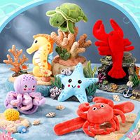 Bracelet claquant en peluche doux et mignon en forme de poisson, jouet cadeau d'anniversaire pour enfants