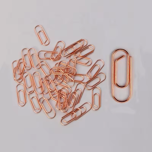 Clips de papier en forme de cœur doré mignon de petite taille 2026, clips de papier miniatures en métal rose doré de 15 mm - Product Image 6