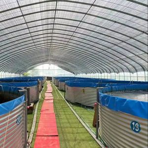 Tanque de Cultivo de Peces de Plástico Negro Moderno y Grande para Granja de Peces, Lona de PVC, Venta al por Mayor de Fábrica - Product Image 1