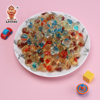 Bonbons gélifiés multicolores en forme de diamant 3D de l'usine de confiserie chinoise, bonbons halal pour la vente en gros
