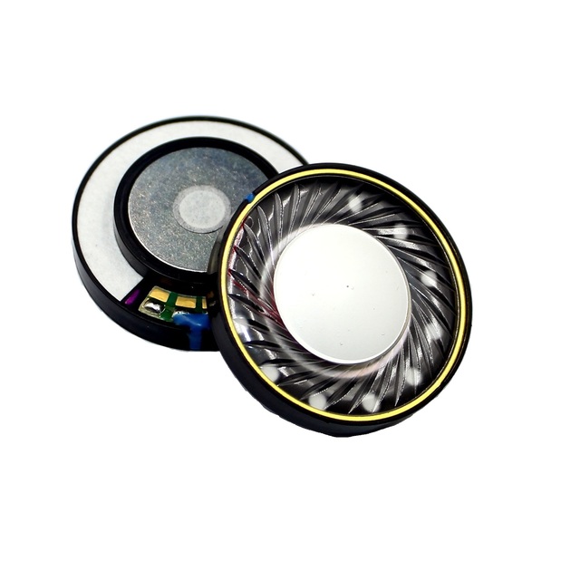 High Quality Headphone Driver 40mm 64ohm Acoustic Components for Hifi Headphone with Composite LCP & PET Vibrating Diaphragm