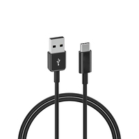 Câble de charge rapide USB Type-C tressé en nylon 2.4A Conducteur en cuivre pur Transfert de données pour téléphone portable Câble de charge de données