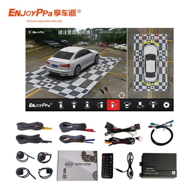 4 Way Recording Surrounding View 360 Panoramic Car Camera System for BMW ID9