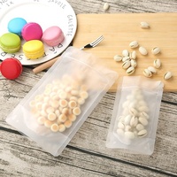 Sachets écologiques en plastique transparent pour aliments, 100% éco-responsable, avec fermeture à glissière, emballages debout, biodégradables, pour haricots de soja