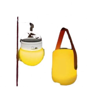 Lampe de jardin LED RGB portable avec lampes de randonnée blanc chaud, indice de protection IP65, lampes solaires électriques pour le camping en plein air, corps en plastique - Product Image 4