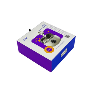 Tùy chỉnh in ngân hàng điện không dây giấy bao bì Tai nghe Tai nghe hộp từ tính với móc áo - Product Image 6