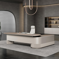 Table de direction de style italien KMJ, design luxueux et léger, mobilier de bureau, bureau de direction en bois de haute qualité, design de créateur