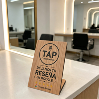 Carte de contrôle d'accès sans contact NFC RFID programmable en bois 13,56 MHz personnalisée pour restaurants, support Google Review avec puce 213