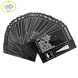 Etichetta Adesiva Personalizzata in <span class=keywords><strong>PVC</strong></span> Nero, Rettangolare, Impermeabile, Fustellata - Product Image 1