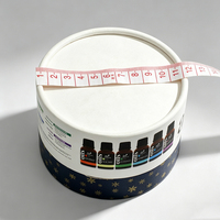 Emballage de flacon de parfum personnalisé biodégradable, boîte ronde, ensemble d'huiles essentielles, emballage cadeau, tube en carton, emballage en papier