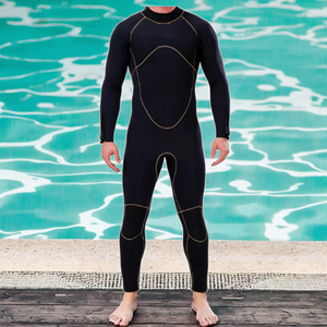 <span class=keywords><strong>Combinaison</strong></span> de surf pour <span class=keywords><strong>homme</strong></span> <span class=keywords><strong>3</strong></span>/2 mm super flexible, imperméable, respirante, antibactérienne, anti-UV, coupe-vent, fermeture éclair dorsale, néoprène + nylon, personnalisable - Product Image 2