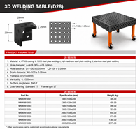 Table de soudage 3D en fonte nitridée certifiée CE, haute précision, modulaire et flexible pour les marchés de l'Union européenne