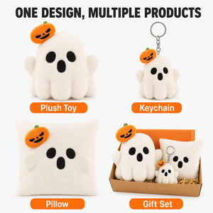 Direct van de fabriek: op maat gemaakte Halloween-geesten knuffels van artwork OEM ODM gevulde karakterpoppen voor originele IP-merken - Product Image 5