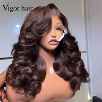 Perruques de luxe en cheveux humains vierges vietnamiens bruts, super double drawn, bouclés et rebondissants, avec closure en dentelle 5x5, densité 300%, 20 pouces