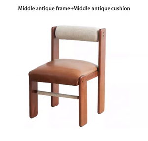 Sedie <span class=keywords><strong>da</strong></span> Pranzo Vintage Ergonomiche con Schienale Alto e Gambe <span class=keywords><strong>in</strong></span> Legno - Product Image 3