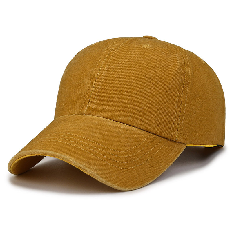 2024 nueva moda popular de verano al aire libre gorra deportiva de algodón sombrero lavado color lavado viejo recubierto Retro Vintage gorra de béisbol para hombre