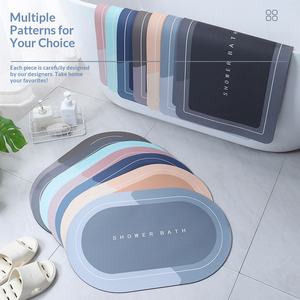 Tapis de sol absorbant et antidérapant en boue de diatomée douce, fin et à séchage rapide, style nordique, pour salle de bain et cuisine, usage domestique - Product Image 3