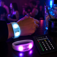 Nouveautés IFUN 2026 : Bracelets LED clignotants RFID à télécommande DMX 512 pour événements, personnalisables avec logo