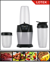 Licuadora Personal de Plástico sin BPA de 1200W, Capacidad de 9-12 Tazas, Control Electrónico, Multifunción