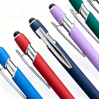 Stylo bille publicitaire tactile en métal à faible coût, 1,0 mm, vente en gros, neutre, personnalisable pour événements d'entreprise