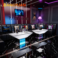 Penjualan langsung dari pabrik LED meja bar dekoratif bar berubah warna meja rendah luar ruangan restoran bar meja makan LED
