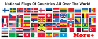 Drapeau allemand personnalisé imprimé recto-verso en polyester 14x21cm pour tous les pays
