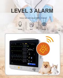 จอภาพสัตวแพทย์แบบพกพาขนาด12.1นิ้วเครื่องตรวจจับคลื่นไฟฟ้า ECG แบบ2ชั่วโมง3ระดับเครื่องมือตรวจสอบสัตวแพทย์ - Product Image 2