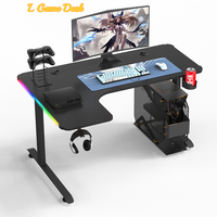 Escritorio de Juegos de ordenador de diseño moderno mesa de juego de esquina RGB