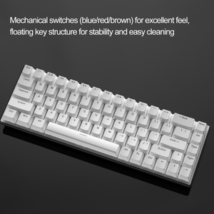 Clavier mécanique portable filaire USB blanc personnalisable pour les joueurs - Product Image 6
